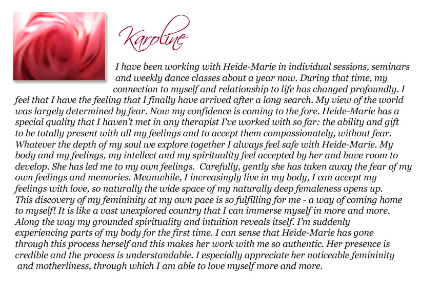 Personal experience Karoline